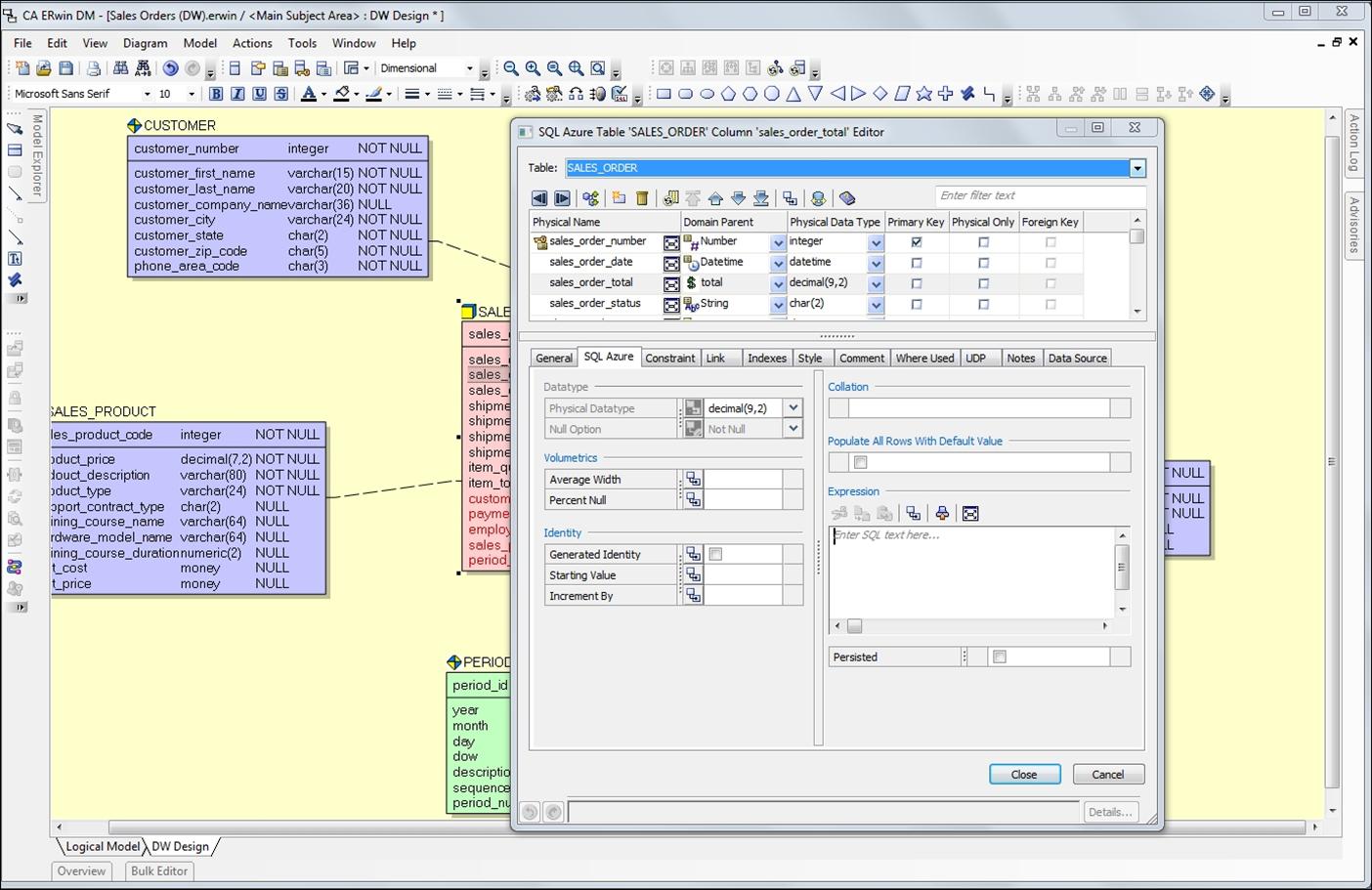 Транспортировать Базу Данных Из ERwin Data Modeler В SQL.