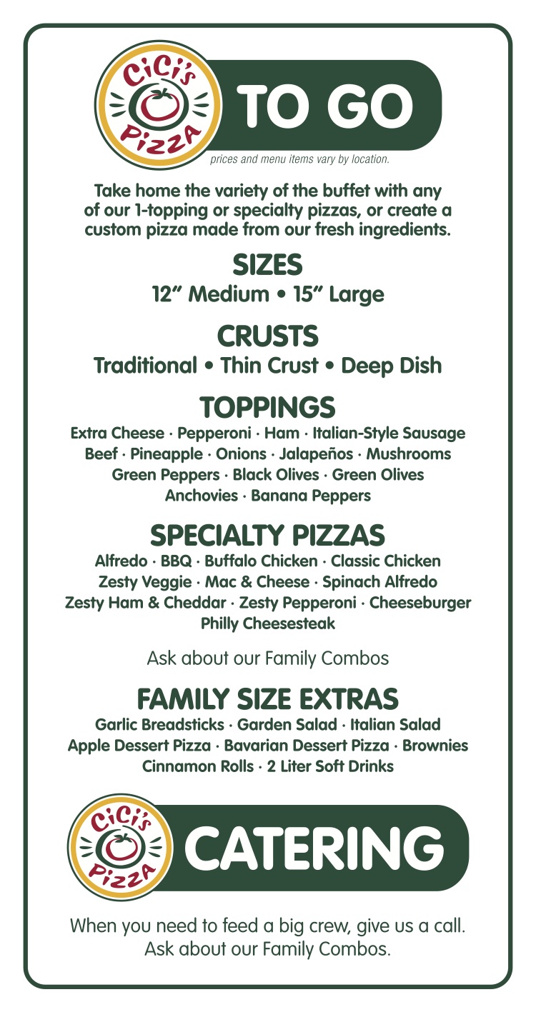 Cicis pizza in direction of move specials - Coupon codes for suitable purchase 10 off photo regarding Cici's Pizza Printable Coupons named Cicis pizza toward transfer offers - Coupon codes for suitable order 10 off